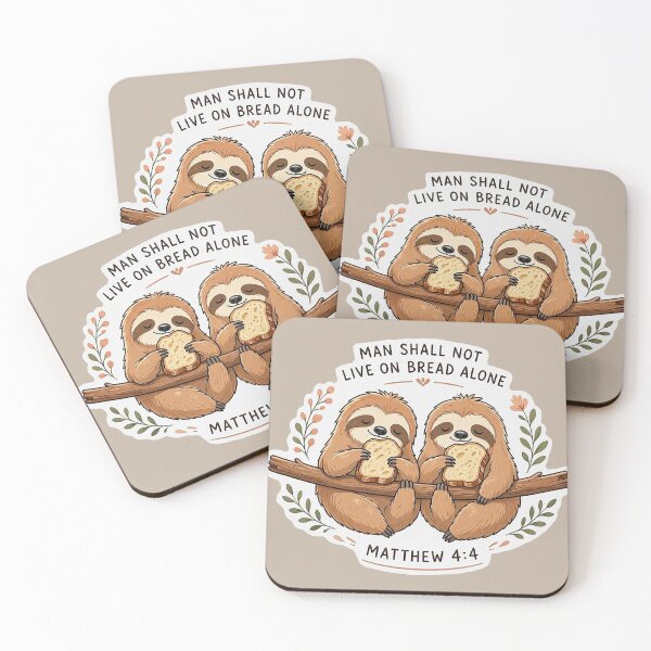 Item preview, Matthew 4:4 Man Shall Not Live On Bread Alone designed and sold by plushism.