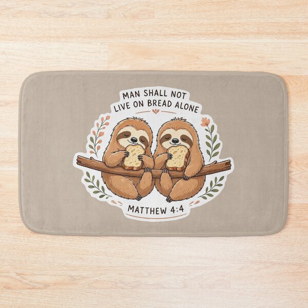 Item preview, Matthew 4:4 Man Shall Not Live On Bread Alone designed and sold by plushism.