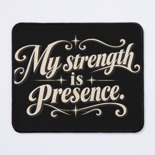 Item preview, My strength is presence.(Vintage Version) designed and sold by MaxDreamsArt.