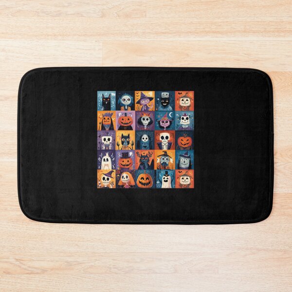 Item preview, Cute Halloween Monster Grid Cartoon Pattern designed and sold by KylaHyatts.