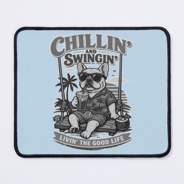 Item preview, French Buldog drink coffee end swing designed and sold by DIGOR shop.