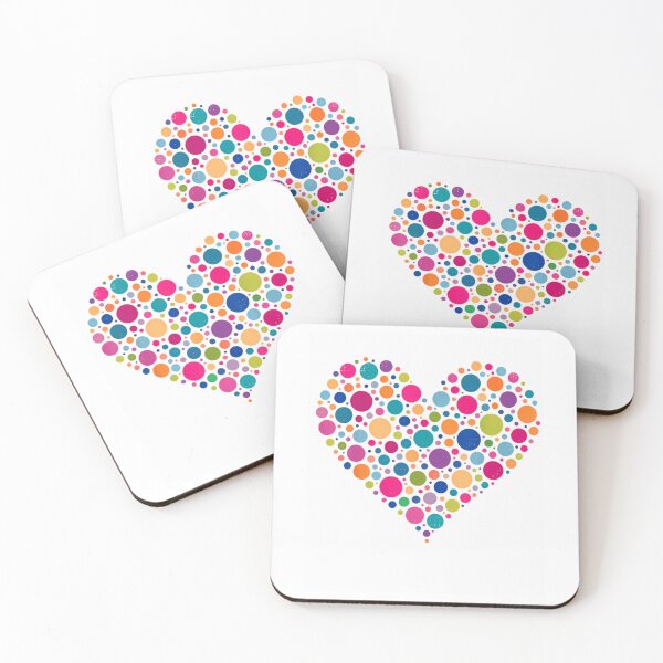 Item preview, Rainbow Colorful Polka Dots Heart Art International Dot Day Love designed and sold by aless-gilligzx.