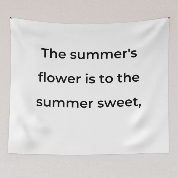 Item preview, “The summer’s flower is to the summer sweet,” - print black designed and sold by ariksworld.