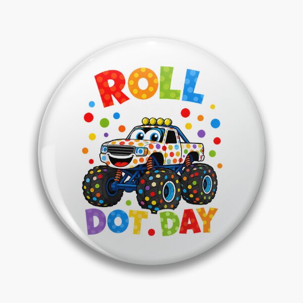 Item preview, Roll Into Dot Day Colorful Monster Truck Polka Dot designed and sold by aless-gilligzx.