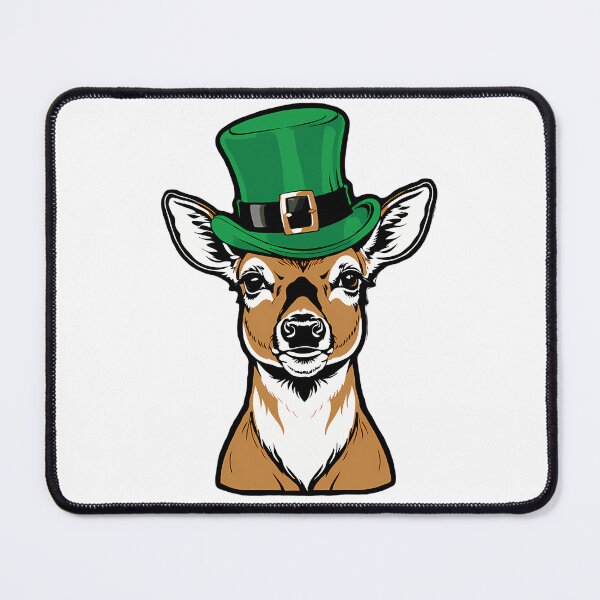 Item preview, St. Patrick'S Grace Deer Elegance In A Green Leprechaun Hat designed and sold by aless-gilligzx.