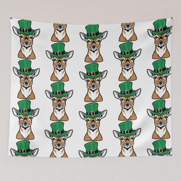 Item preview, St. Patrick'S Grace Deer Elegance In A Green Leprechaun Hat designed and sold by aless-gilligzx.