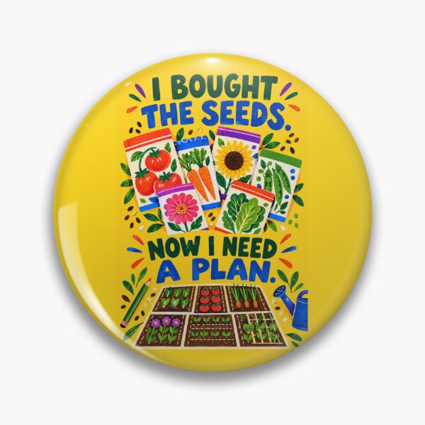 Item preview, I Bought the Seeds Now I Need a Plan – Funny Garden Planning Notebook designed and sold by astersgraphics.