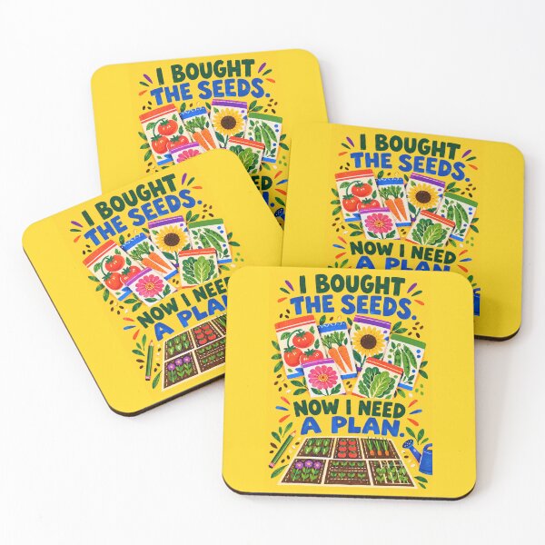 Item preview, I Bought the Seeds Now I Need a Plan – Funny Garden Planning Notebook designed and sold by astersgraphics.