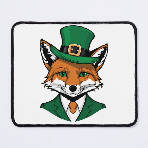 Item preview, Whiskered Luck St. Patrick'S Fox With Green Leprechaun Hat designed and sold by aless-gilligzx.