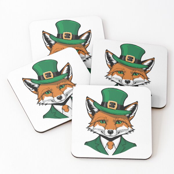 Item preview, Whiskered Luck St. Patrick'S Fox With Green Leprechaun Hat designed and sold by aless-gilligzx.