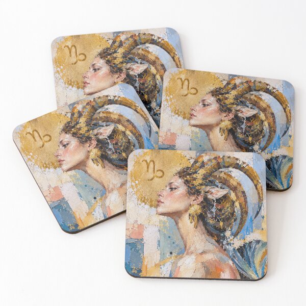 Item preview, Capricorn Woman Painting – Celestial Astrology Art designed and sold by GalleryKauffeld.