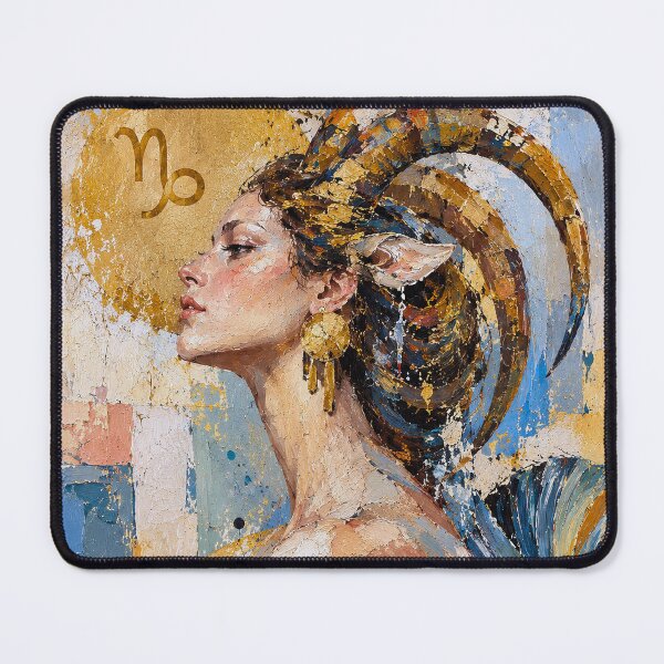 Item preview, Capricorn Woman Painting – Celestial Astrology Art designed and sold by GalleryKauffeld.