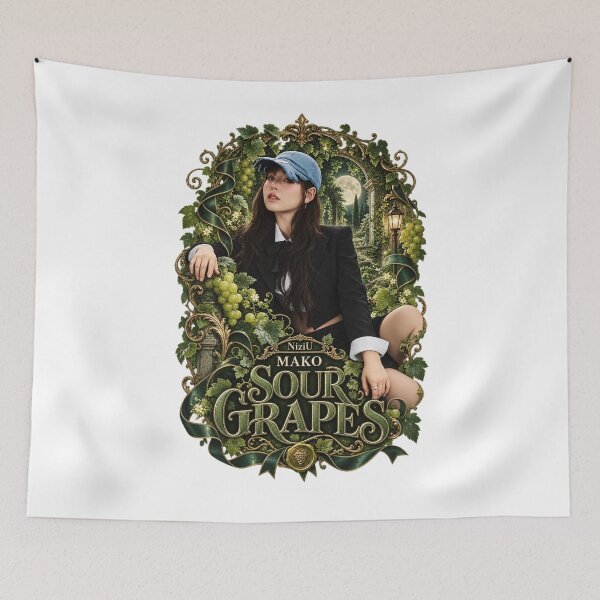 Item preview,  Cute NiziU Mako Sour Grapes Garden Concept designed and sold by Valereekmerch.