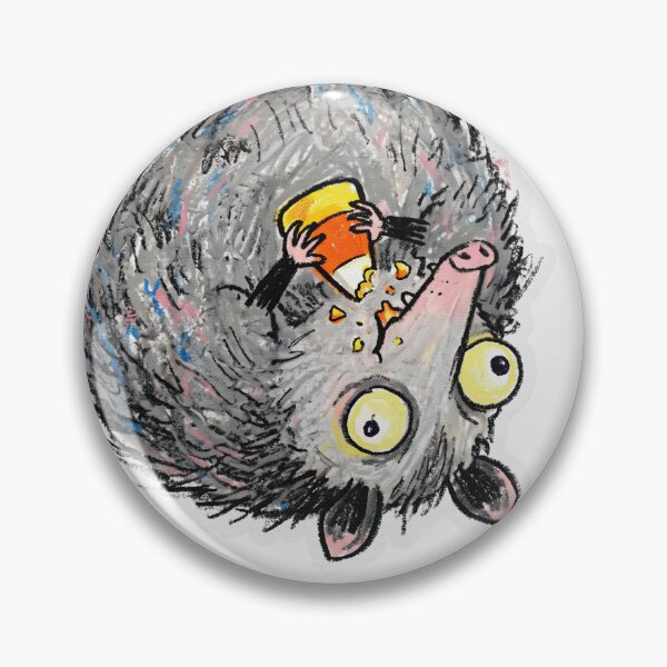 Item preview, Screaming Opossum Candy Corn Crayon Drawing designed and sold by Flying Doggo.