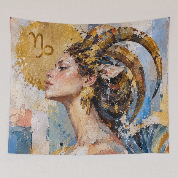 Item preview, Capricorn Woman Painting – Celestial Astrology Art designed and sold by GalleryKauffeld.