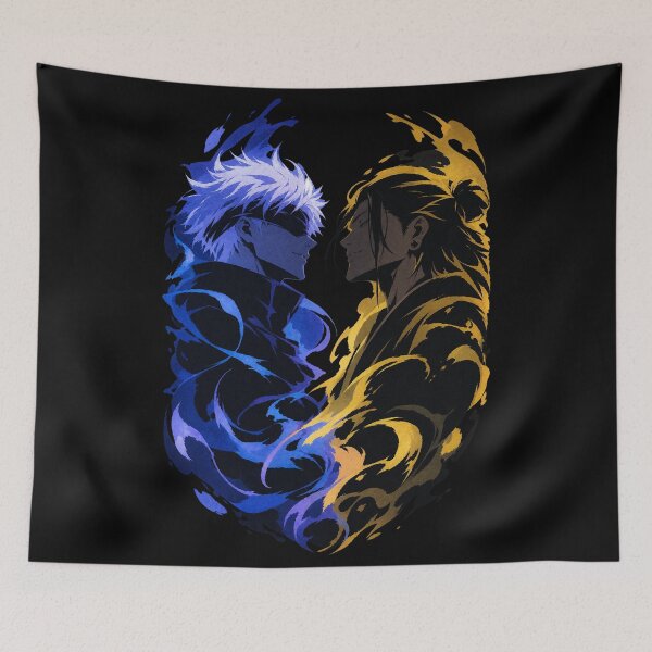 Item preview, Gojo and Geto Silhouette Poster – Jujutsu Kaisen Art designed and sold by · GAMING SOUL ·.