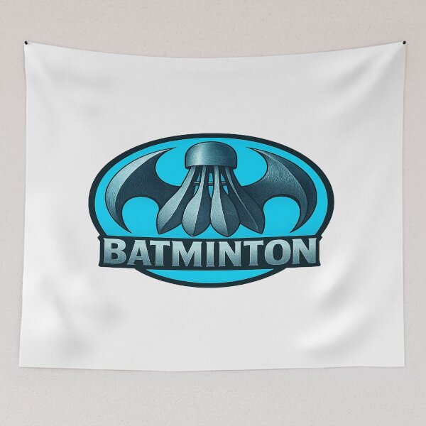 Item preview, BATMINTON Logo – Bat & Shuttlecock Mashup designed and sold by simplehcity.