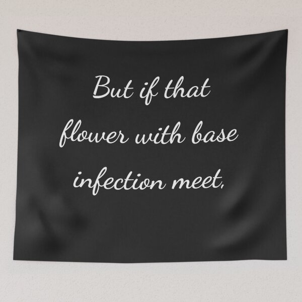 Item preview, “But if that flower with base infection meet,” - handwriting white designed and sold by ariksworld.