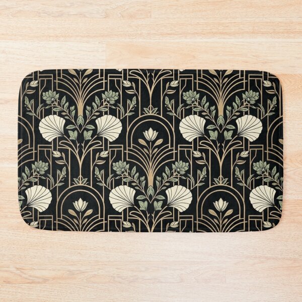 Item preview, Luxury Art Deco Botanical Arches Seamless Pattern designed and sold by ShivCraftStudio.