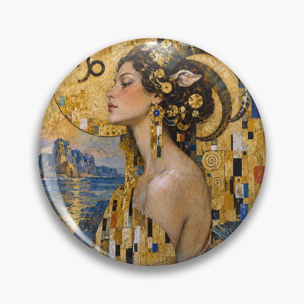 Item preview, Capricorn Woman Painting – Celestial Astrology Art designed and sold by GalleryKauffeld.