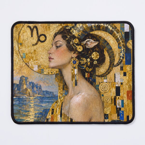 Item preview, Capricorn Woman Painting – Celestial Astrology Art designed and sold by GalleryKauffeld.