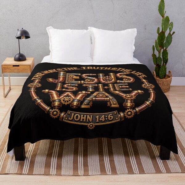 Item preview, Jesus is the Way, the Truth, and the Life, Christian Steampunk Style designed and sold by TheBibleStop.