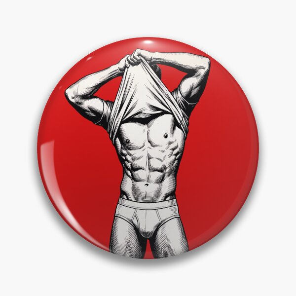 Item preview, Vintage Ink Fitness Muscular Man – Classic Comic Style designed and sold by gayishdesign.
