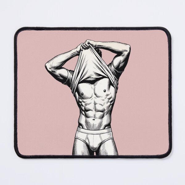 Item preview, Vintage Ink Fitness Muscular Man – Classic Comic Style designed and sold by gayishdesign.