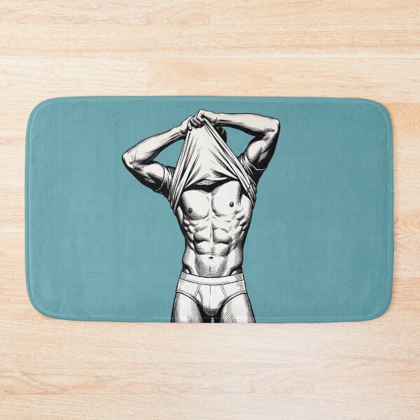 Item preview, Vintage Ink Fitness Muscular Man – Classic Comic Style designed and sold by gayishdesign.