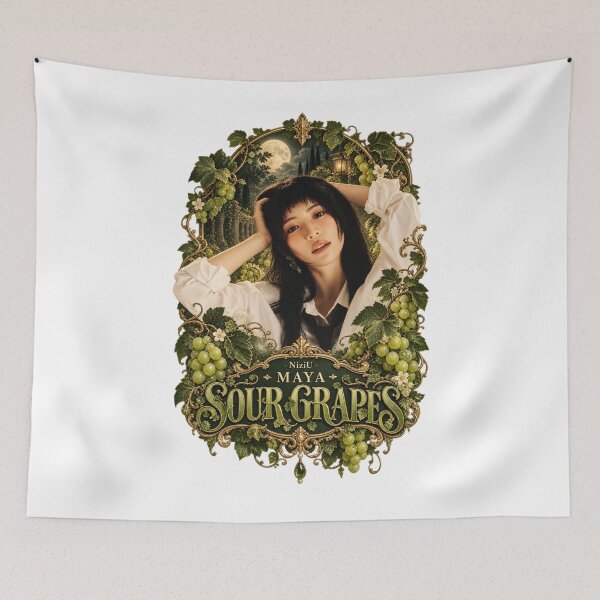 Item preview, NiziU Maya Sour Grapes Gold Frame designed and sold by Valereekmerch.