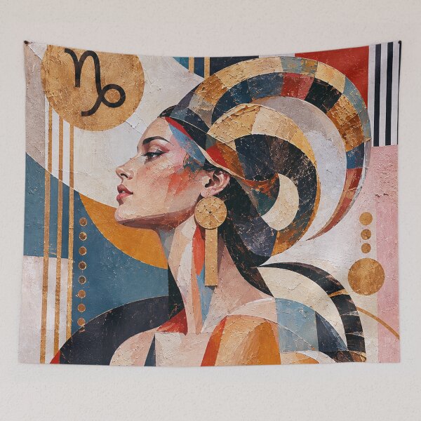 Item preview, Capricorn Woman Painting – Celestial Astrology Art designed and sold by GalleryKauffeld.