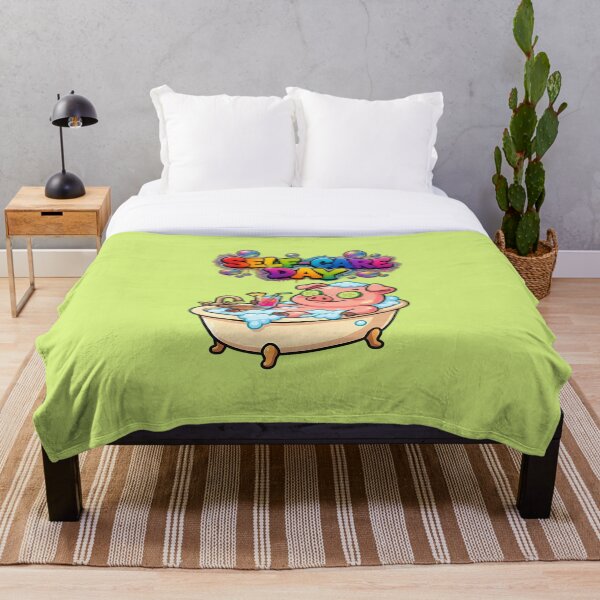 Item preview, Self Care Day Cute Funny Spa Pig designed and sold by ZeroContextArt.