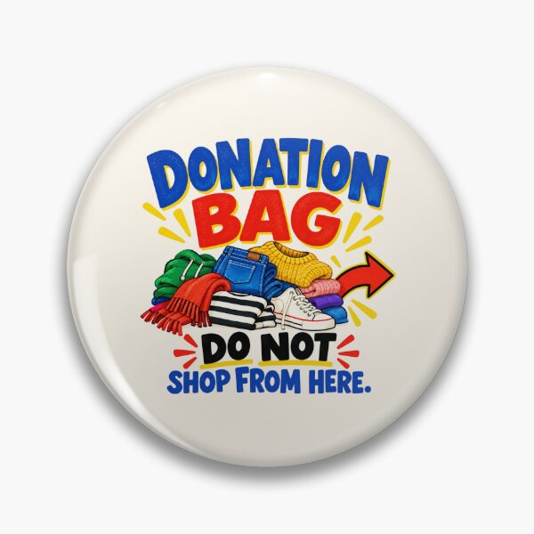Item preview, Donation Bag – Do Not Shop From Here Funny Decluttering Tote designed and sold by astersgraphics.