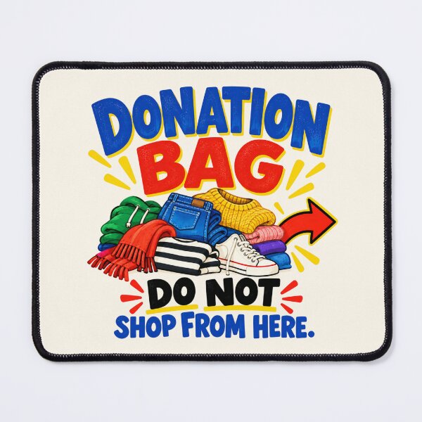 Item preview, Donation Bag – Do Not Shop From Here Funny Decluttering Tote designed and sold by astersgraphics.