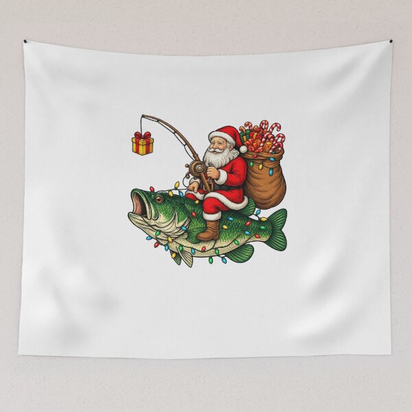 Item preview, Santa Fishing designed and sold by ObukiLantara.