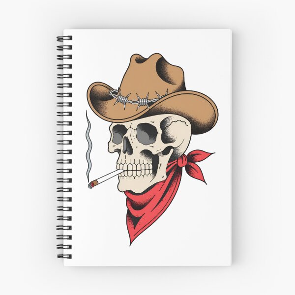 Item preview, Cowboy Skull with Western Hat, Bandana and Cigar designed and sold by Snifferius.