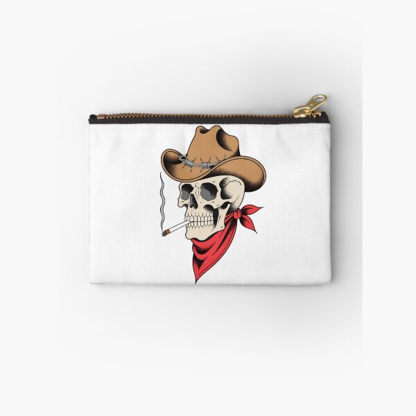 Item preview, Cowboy Skull with Western Hat, Bandana and Cigar designed and sold by Snifferius.