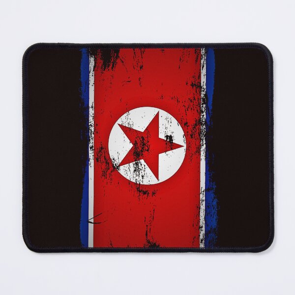 Item preview, North Korea Flag Distressed Paint Brush Stroke DPRK Design designed and sold by Danny-Arts1.