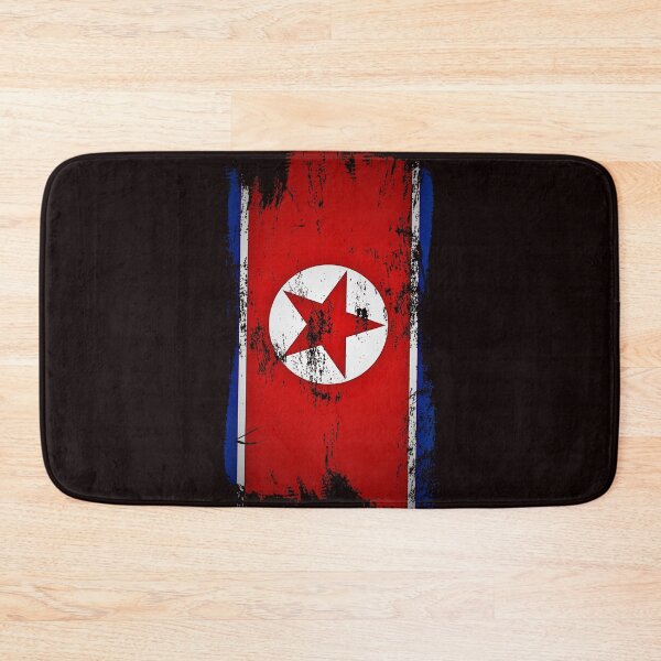 Item preview, North Korea Flag Distressed Paint Brush Stroke DPRK Design designed and sold by Danny-Arts1.
