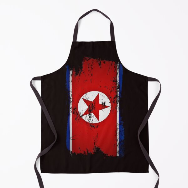Item preview, North Korea Flag Distressed Paint Brush Stroke DPRK Design designed and sold by Danny-Arts1.