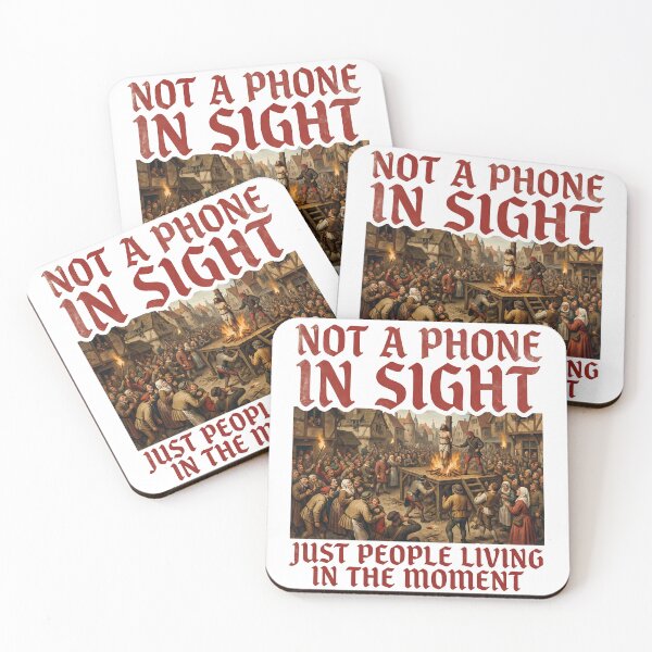 Item preview, Not A Phone In Sight – Funny Medieval History Meme designed and sold by LoFizzy.
