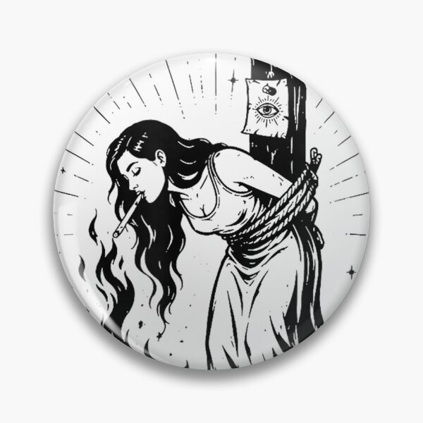 Item preview, Girl Will Be Girls Witch Cigarette Burning Tarot Card Women  designed and sold by DropTheChan.