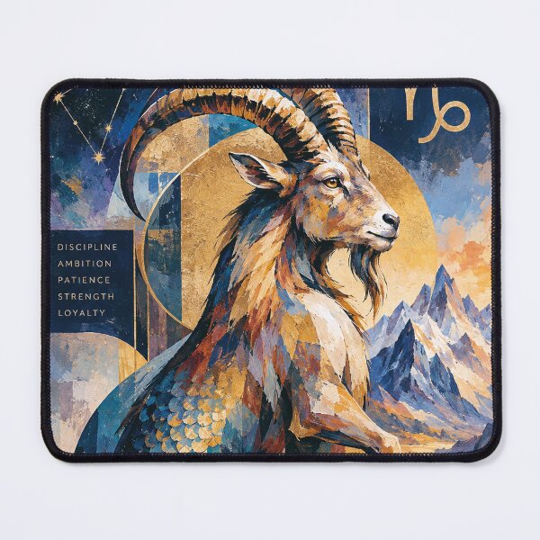 Item preview, Capricorn Horoscope Painting – Cosmic Wall Art designed and sold by GalleryKauffeld.