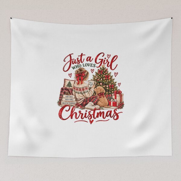 Item preview, Just a Girl Who Loves Christmas designed and sold by ObukiLantara.