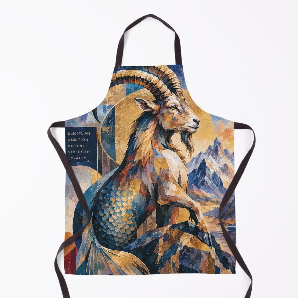 Item preview, Capricorn Horoscope Painting – Cosmic Wall Art designed and sold by GalleryKauffeld.