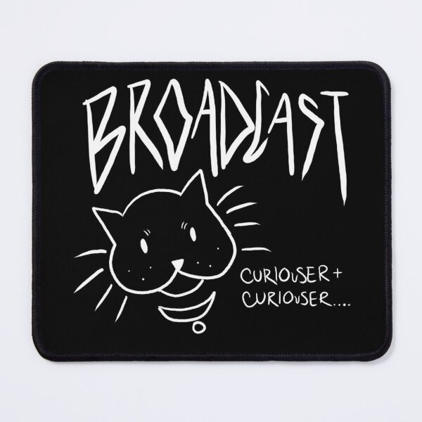 Item preview, Curious Cat White Line Sketch Typography designed and sold by AglaeLowe.