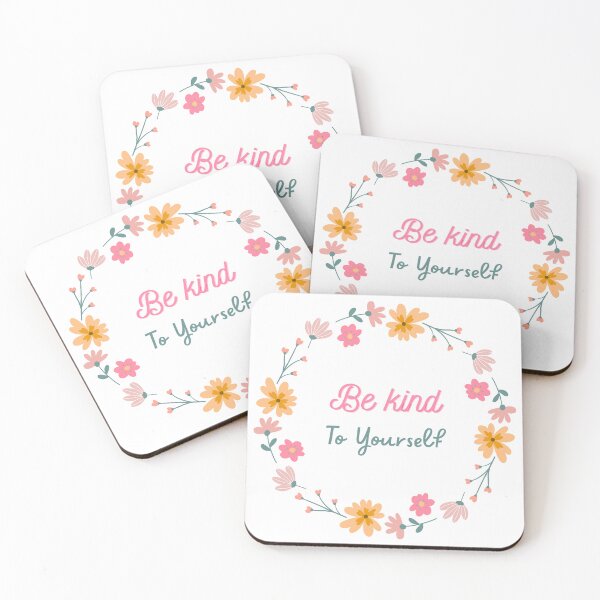 Item preview, Be Kind To Yourself Floral Design / كن لطيفًا مع نفسك – تصميم زهري ملو designed and sold by moon2020m.