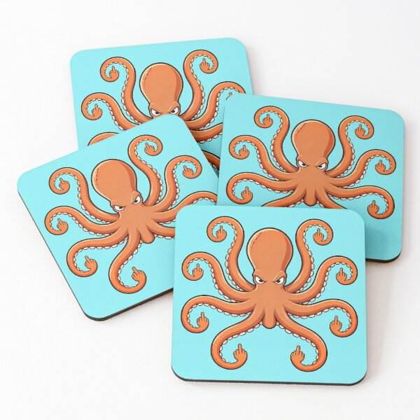 Item preview, Angry Octopus middle Fingers designed and sold by Ribeiro-Art.