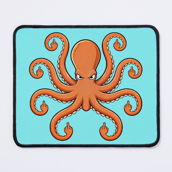 Item preview, Angry Octopus middle Fingers designed and sold by Ribeiro-Art.