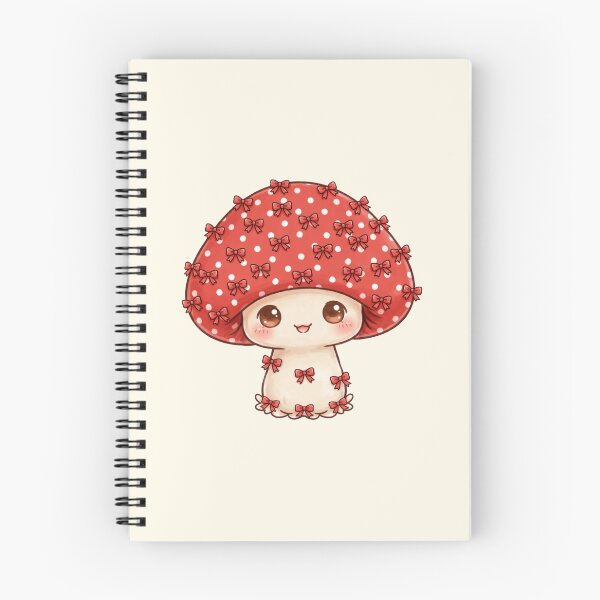 Item preview, Cute mushroom with small red bows designed and sold by priyankajustine.